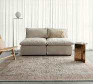 Hani Medallion Washable Rug Grey Small