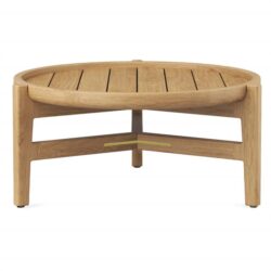 Hasmark Teak Timber Outdoor Round Coffee Table, 60cm
