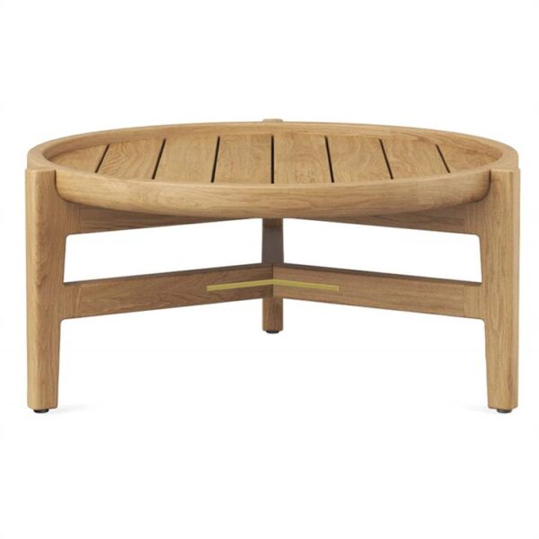 Hasmark Teak Timber Outdoor Round Coffee Table, 60cm