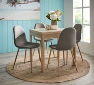 Havana 4 Seater Dining Set With Samba Chairs Grey