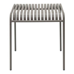 Helvetia Steel Square Outdoor Dining Table, 70cm, Cappuccino