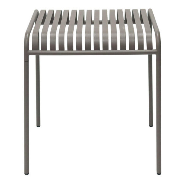Helvetia Steel Square Outdoor Dining Table, 70cm, Cappuccino
