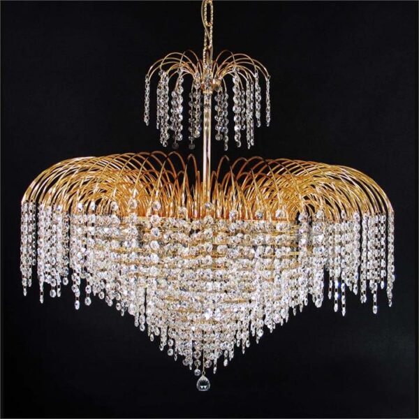 Hera Asfour Crystal Pendant Light / Chandelier, 82cm, Gold