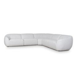 Howse Corner Fabric Sofa - Silver Grey by Interior Secrets - AfterPay Available