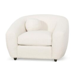 Hurst Armchair - Ivory White Boucle by Interior Secrets - AfterPay Available