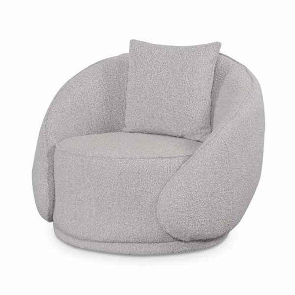 Jake Armchair - Ash Grey Boucle by Interior Secrets - AfterPay Available