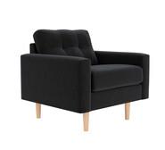 Jazz Armchair Black 1 Seater
