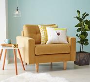 Jazz Armchair Purple 1 Seater