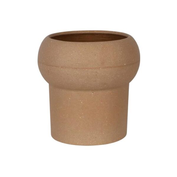 Jenssen Polystone Planter Pot, Medium, Clay