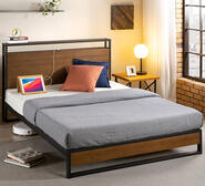 Jessica King Bed Frame With Usb Brown