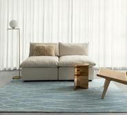 Jevonn Lined Washable Rug Blue Extra Large