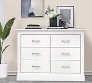 Joanna 6 Drawer Dresser White
