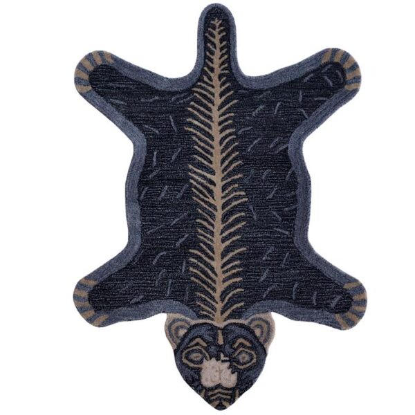Jungle Bear Handwoven Kids Wool Rug, 110x160cm