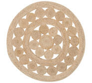 Karakorum Round Rug Neutral