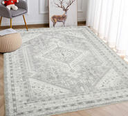 Lagos Washable Rug Grey Large