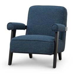 Latasha Armchair - Dark Blue by Interior Secrets - AfterPay Available