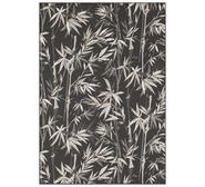 Leaves Rug Black Large