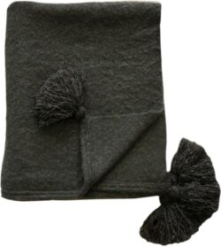 Limon Albers Throw - Dark Grey