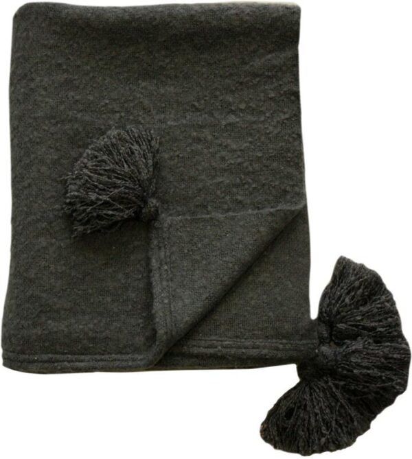 Limon Albers Throw - Dark Grey