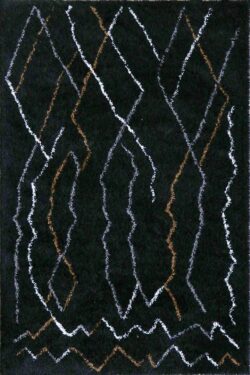 Limon Miletus Black Multi 160x230cm Floor Rug