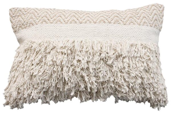 Limon Tussock Cushion - Cream/Fawn