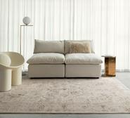 Mabay Floral Medallion Washable Rug Neutral Small