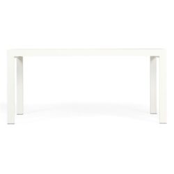 Marlo Ceramic Topped Metal Indoor / Outdoor Dining Table, 160cm, White