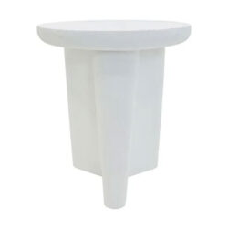 Marta Magnesia Indoor / Outdoor Round Stool / Side Table