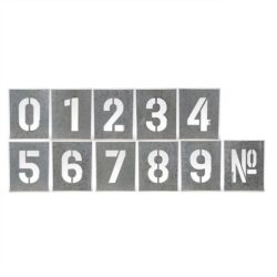Meakin 11 Piece Metal Number Wall Art Set