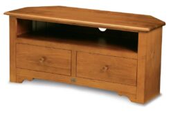 Mill-Yard Corner Entertainment Unit - Aged Pine
