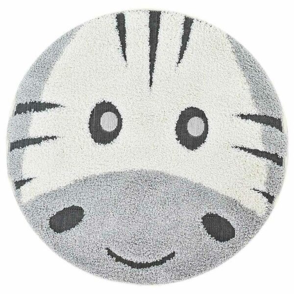 Mr&Mrs Zebra Kids Round Rug, 120cm
