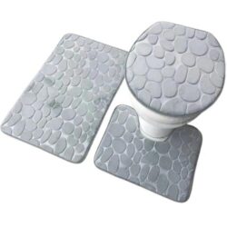 NNETM 3pcs Ultra Soft Bathroom Rugs Bliss