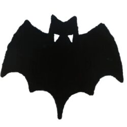 NNETM Black Bat-Themed Area Rug