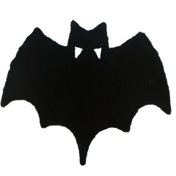 NNETM Black Bat-Themed Area Rug