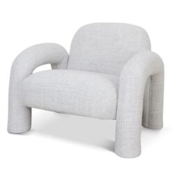 Nico Fabric Armchair - Cloud Grey by Interior Secrets - AfterPay Available