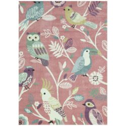 Nova Pastel Birds Kids Rug, 160x230cm