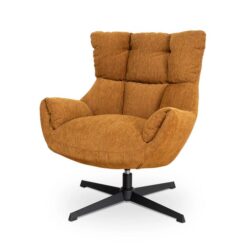 Orion Swivel Armchair - Honey Yellow by Interior Secrets - AfterPay Available