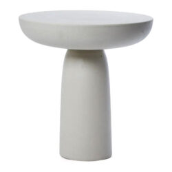 Pablo Polystone Indoor / Outdoor Round Side Table, Sand