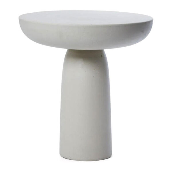 Pablo Polystone Indoor / Outdoor Round Side Table, Sand