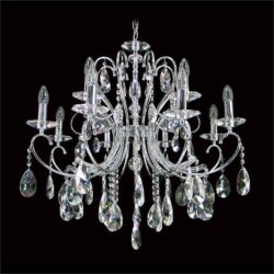 Persephone Asfour Crystal Chandelier, 12 Arm, Chrome