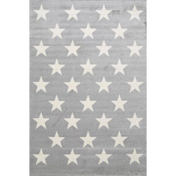 Piccolo Stars Turkish Made Kids Rug, 120x170cm, Grey