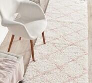 Piper 300 X 80Cm Pink Runner Rug Pink Large
