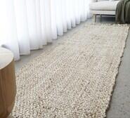 Rhys 300 X 80Cm Runner Rug Brown