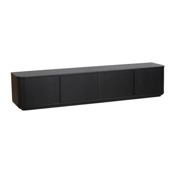 Sahar 2.2m TV Entertainment Unit - Full Black by Interior Secrets - AfterPay Available
