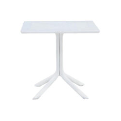 Santacruz Square Outdoor Dining Table, 80cm, White
