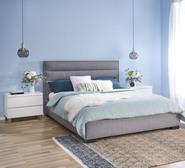 Saville Queen Bed Grey