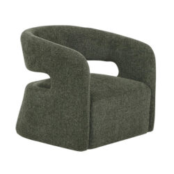 Seam Armchair - Coral Dark Green by Interior Secrets - AfterPay Available