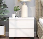 Senora Bedside Table White