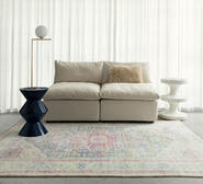 Seri Medallion Washable Rug Pink Small