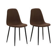 Set Of 2 Danny Dining Chair Coffee